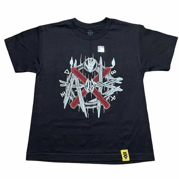 WWE Authentic NXT Aleister Black Short Sleeve T Shirt Youth Small - Picture 1 of 10